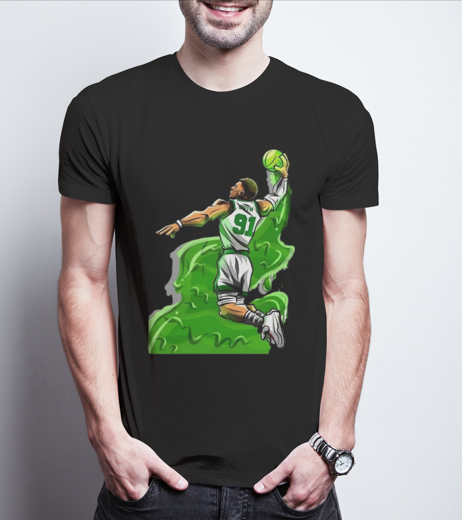 Blake Griffin Boston Celtics Number 91 Dunking Basketball T-Shirt