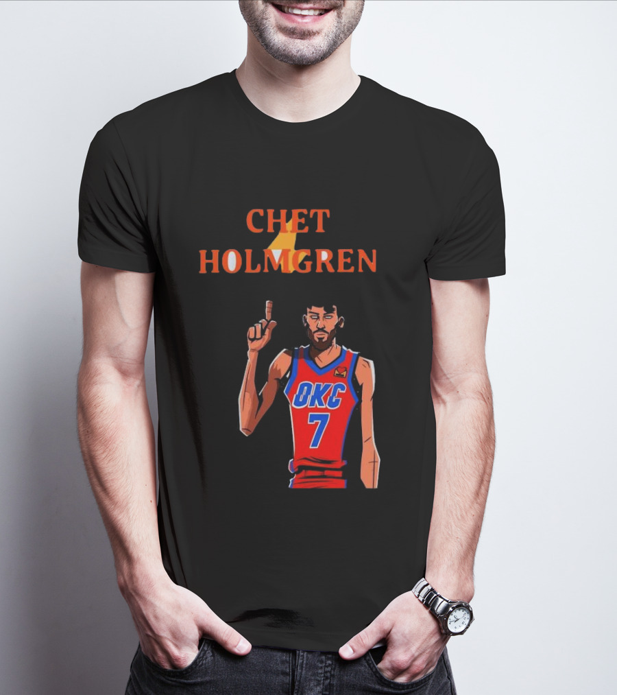 Chet Holmgren OKC Thunder Number 7 NBA Player T-Shirt
