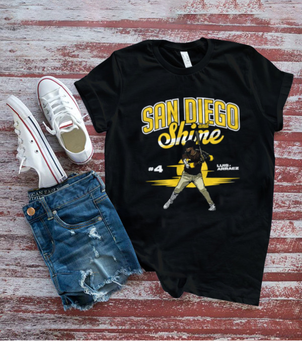 San Diego And Shine Luis Arráez #4 Baseball Player T-Shirt