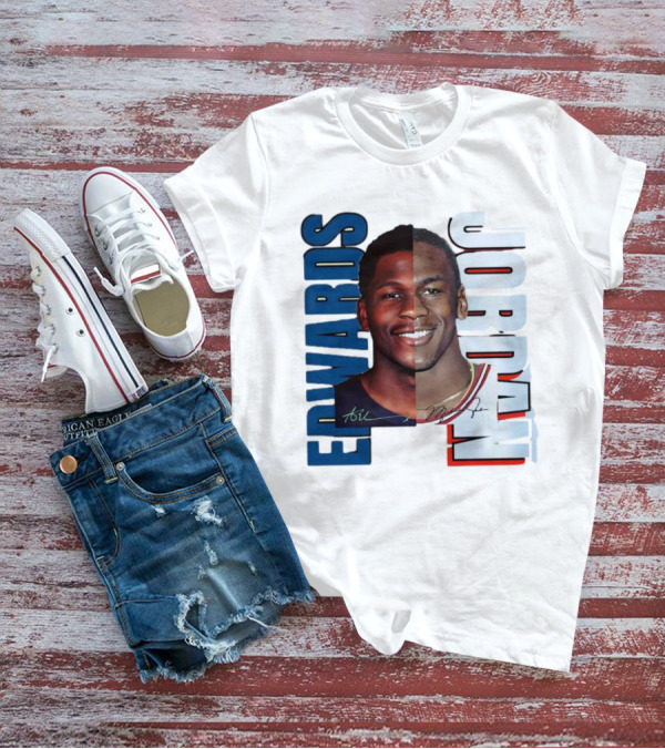 Edwards Jordan Basketball Signatures Split Face T-Shirt