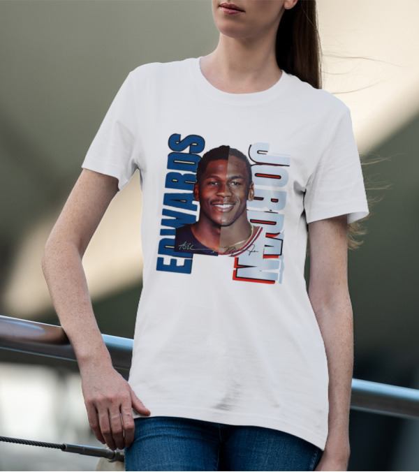 Edwards Jordan Basketball Signatures Split Face T-Shirt