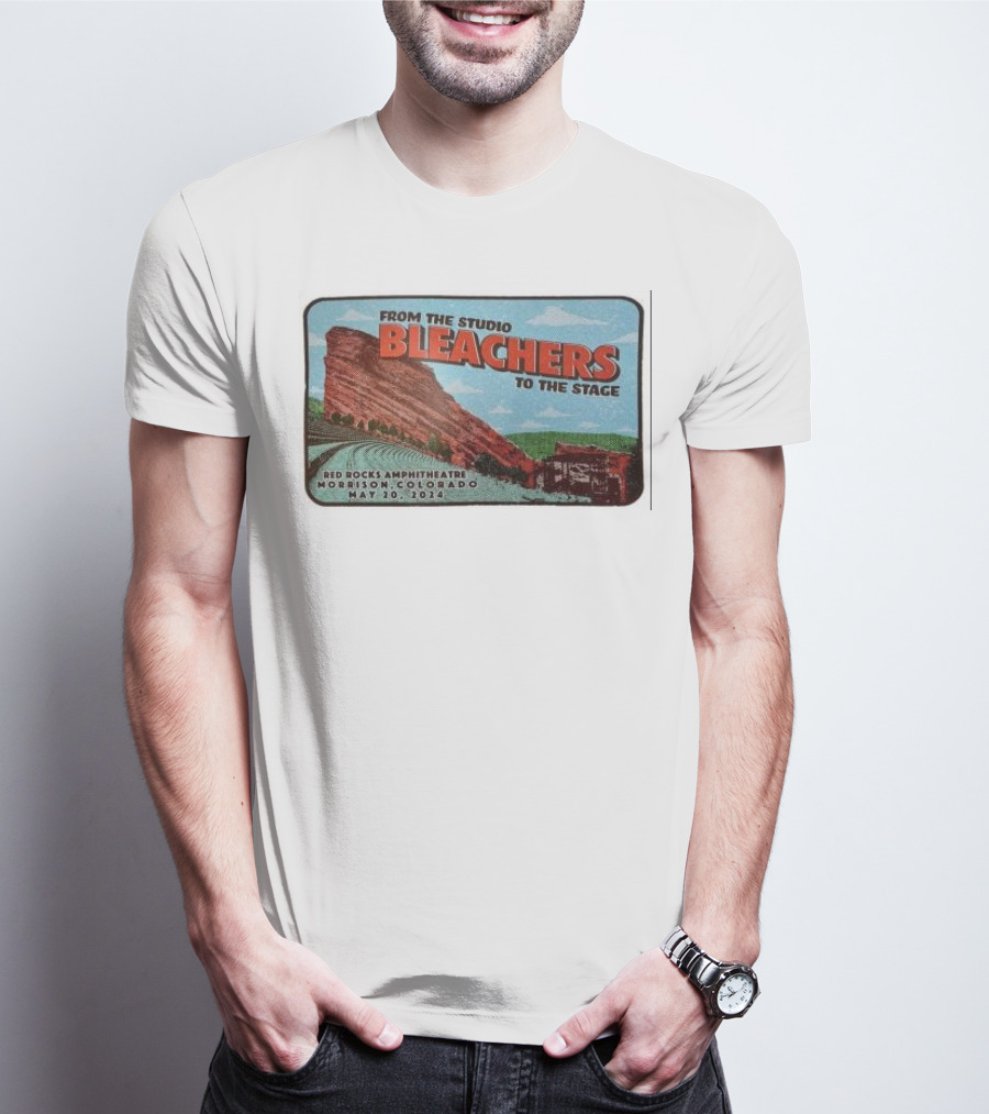 Bleachers From The Studio To The Stage Red Rocks Amphitheatre Morrison Colorado May 20 T-Shirt