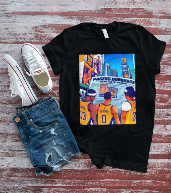 Pacers Dominate Game 7 In The Garden Broad Street Victory Highlights T-Shirt
