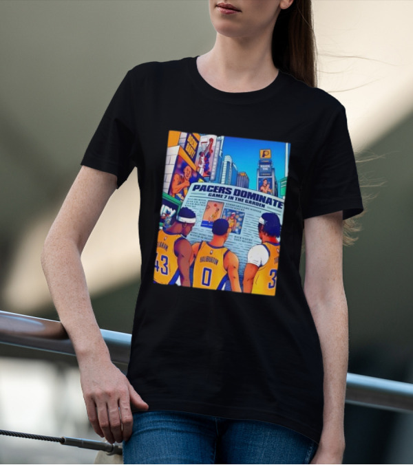 Pacers Dominate Game 7 In The Garden Broad Street Victory Highlights T-Shirt