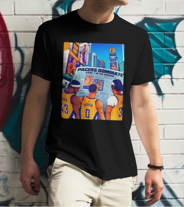 Pacers Dominate Game 7 In The Garden Broad Street Victory Highlights T-Shirt