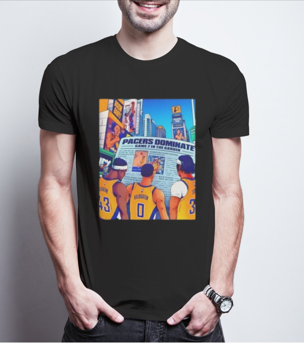 Pacers Dominate Game 7 In The Garden Broad Street Victory Highlights T-Shirt