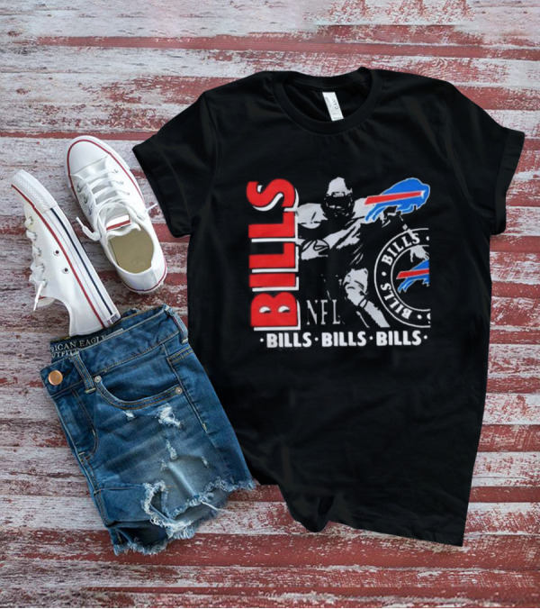 Buffalo Bills NFL Football Player Bills Bills Bills Logo T-Shirt