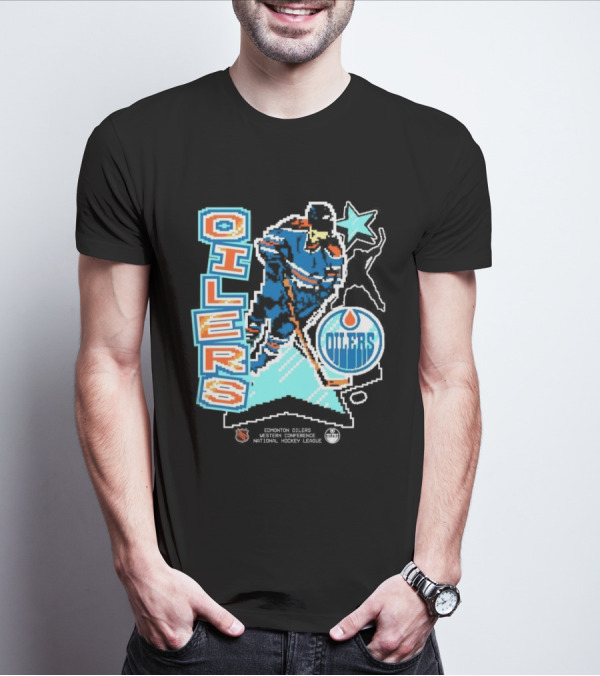 Edmonton Oilers Western Conference National Hockey League Player Retro T-Shirt