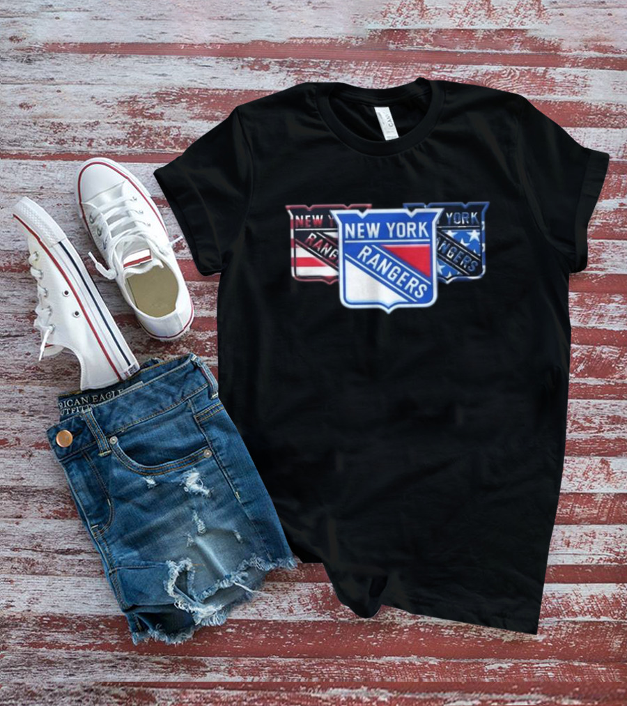 New York Rangers Logo Trio Fan Forever T-Shirt