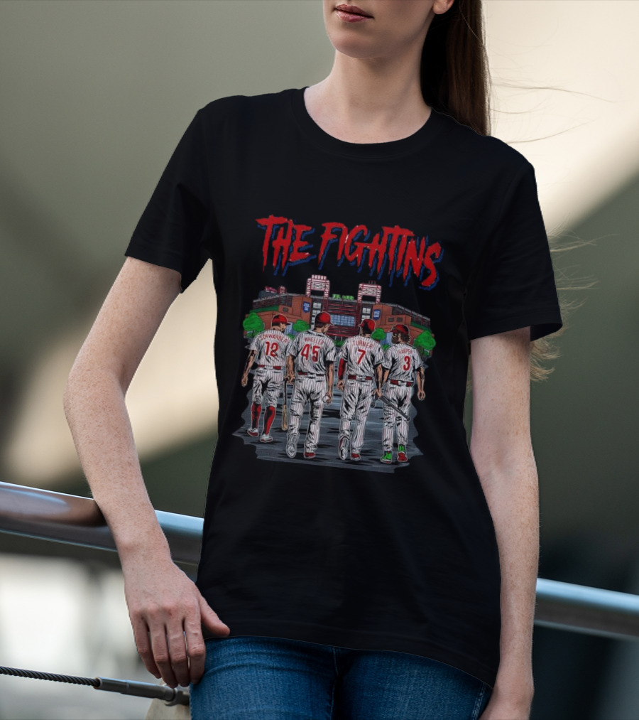 The Fightins Defend The Bank Philadelphia Phillies Players Stadium T-Shirt