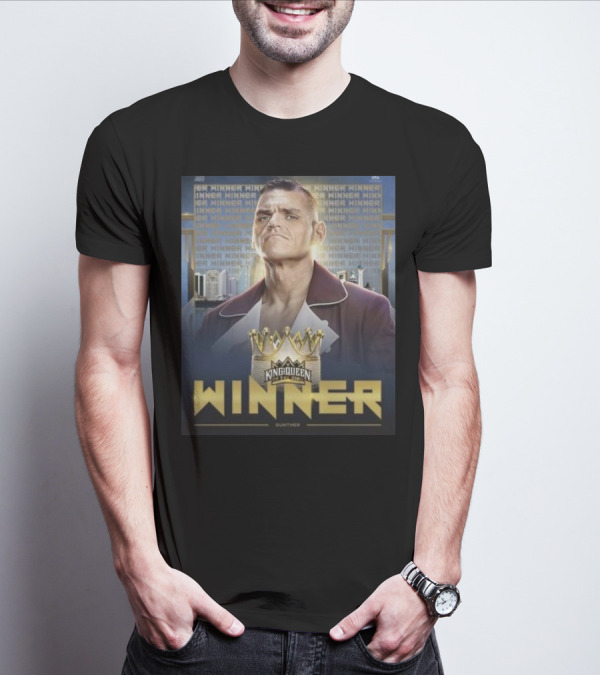 Gunther WWE King And Queen Of The Ring Winner Crown Champion T-Shirt