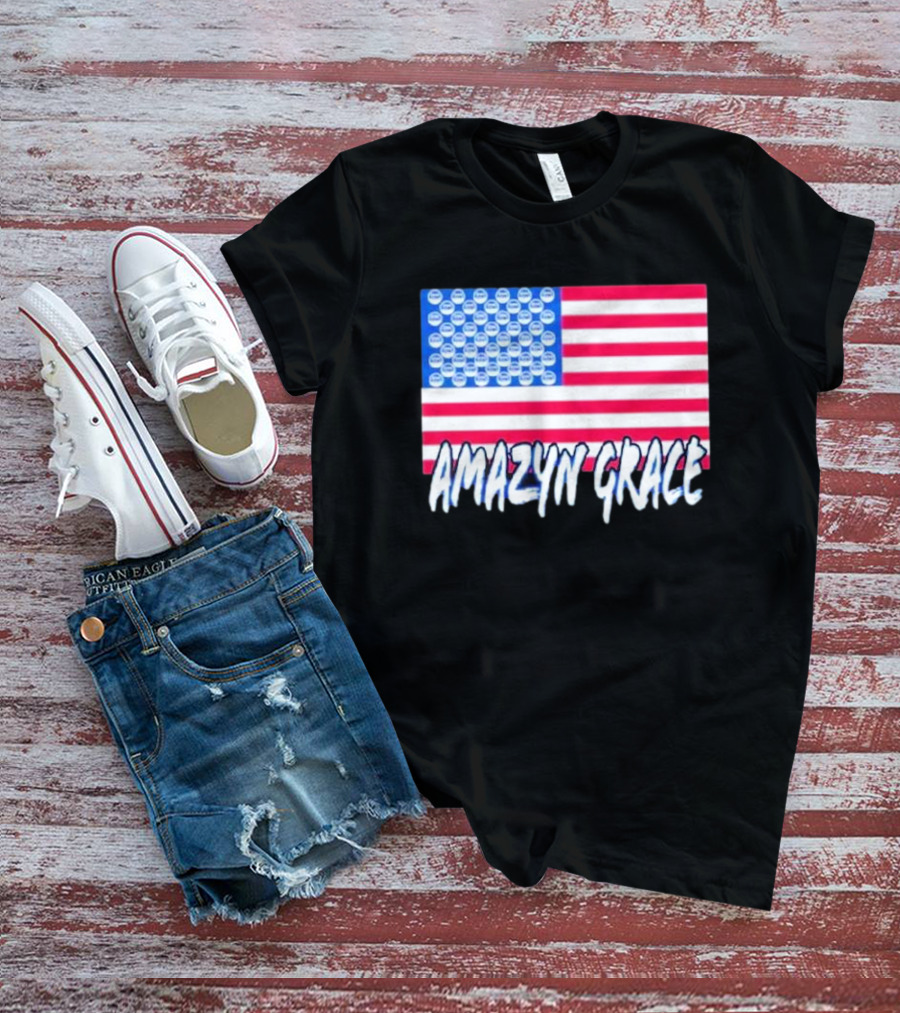 America Flag Amazyn Grace Pepsi Cap Stars T-Shirt