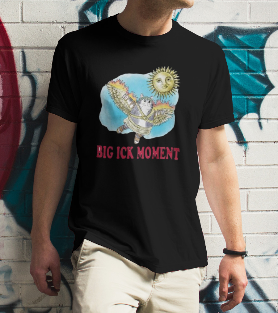 Big Ick Moment Cat With Wings And Sun T-Shirt