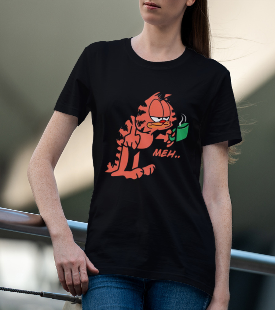 Garfield Meh Coffee Mug Mondays T-Shirt
