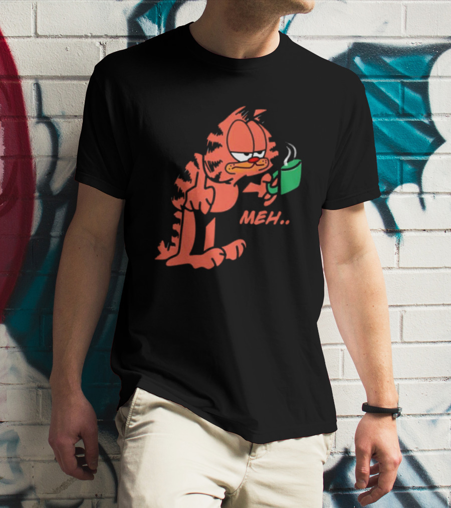 Garfield Meh Coffee Mug Mondays T-Shirt
