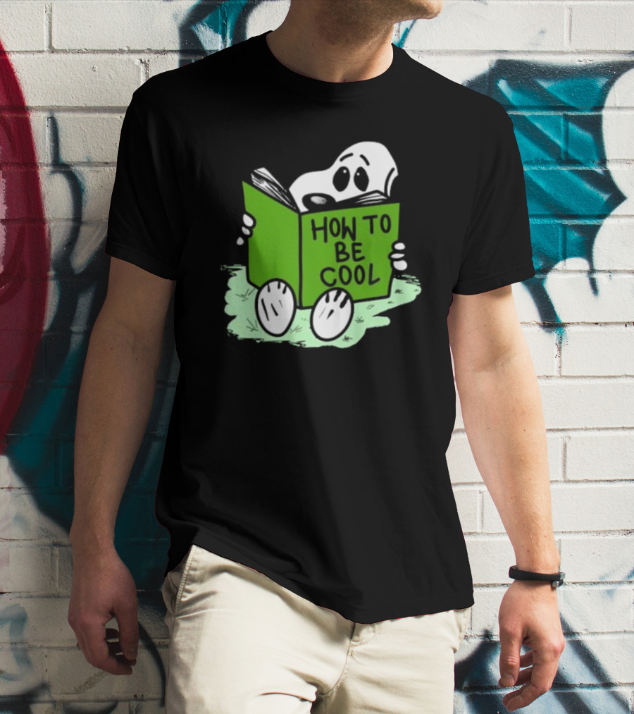 Snoopy Reading How To Be Cool Book Peanuts Comic Strip T-Shirt
