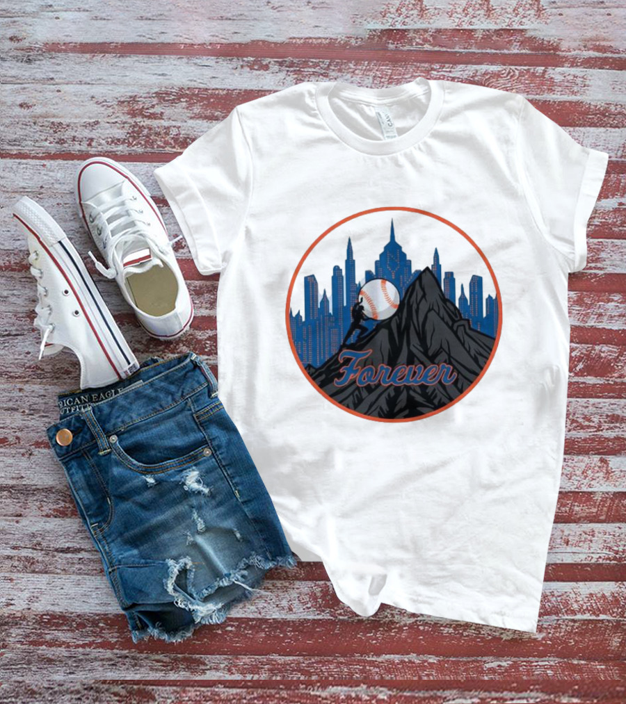 Forever New York Mets City Baseball Skyline T-Shirt