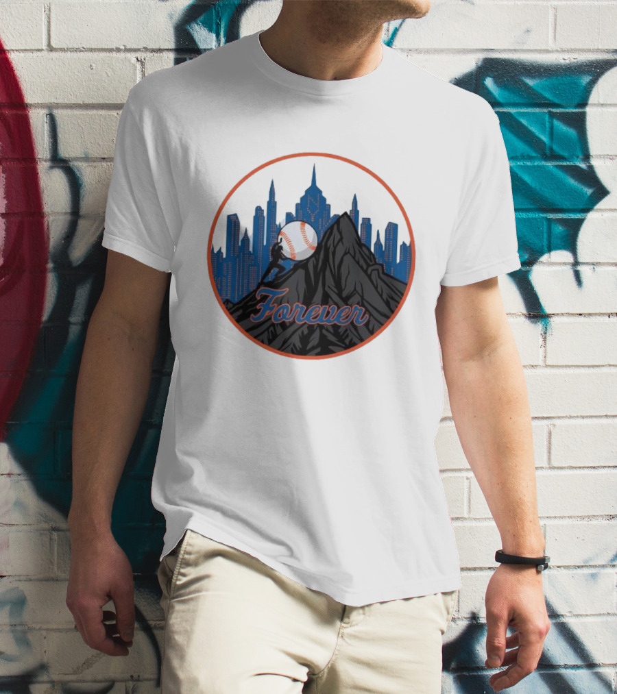 Forever New York Mets City Baseball Skyline T-Shirt