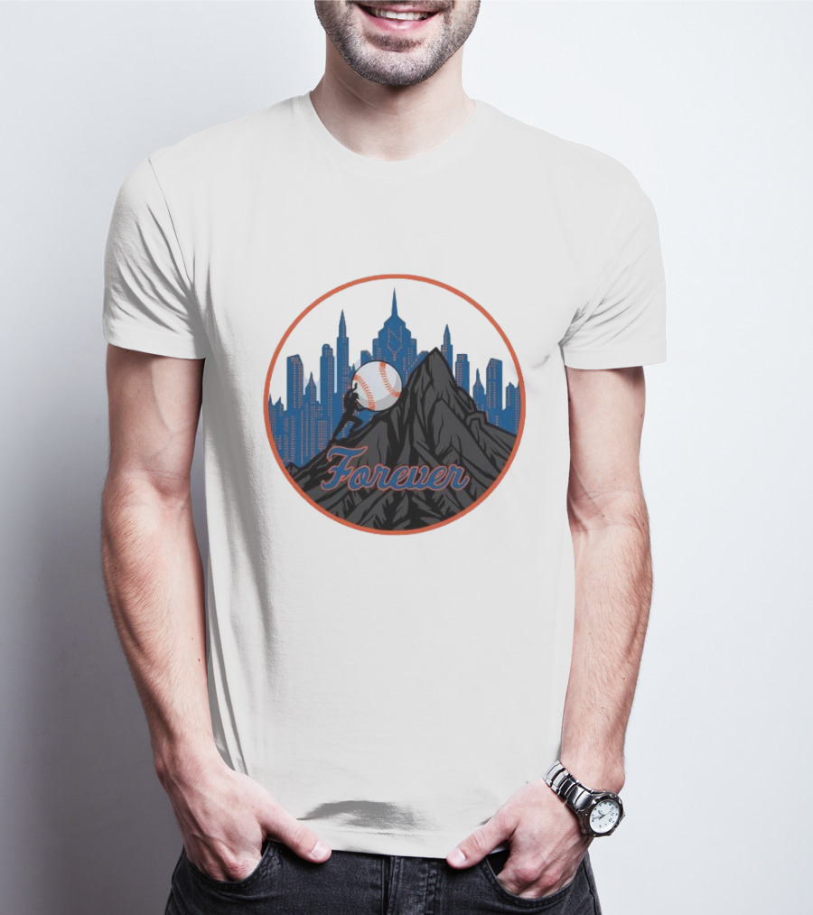Forever New York Mets City Baseball Skyline T-Shirt