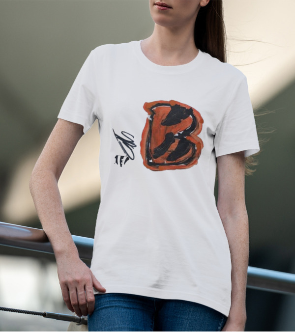 Jermaine Burton Cincinnati Bengals Paint Tri-Blend B T-Shirt