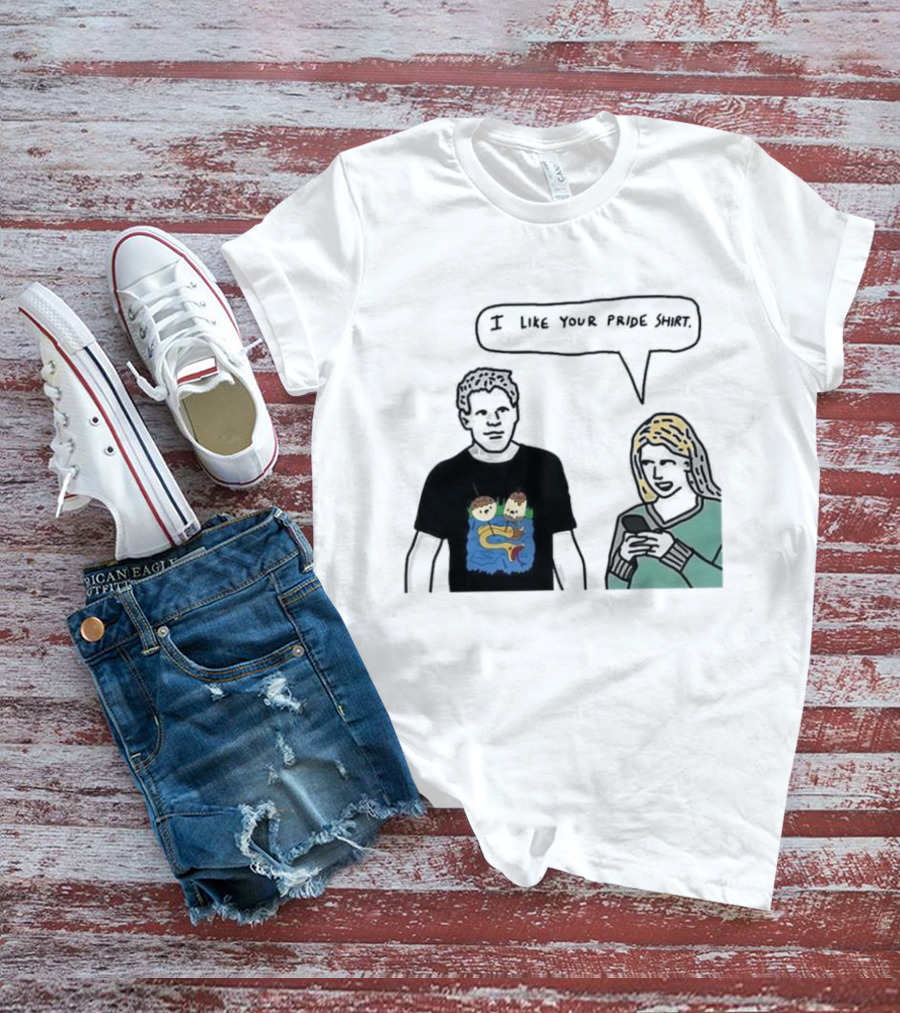 I Like Your Pride Shirt Lion And Monkeys By Water Speak Bubble T-Shirt