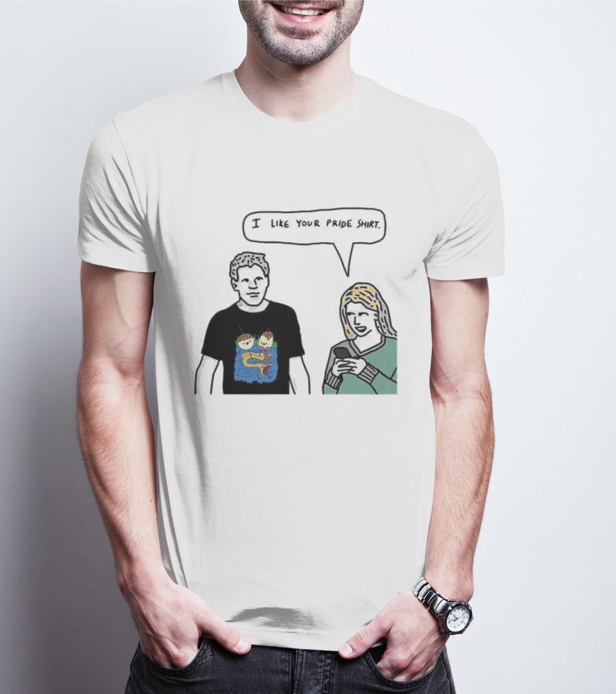I Like Your Pride Shirt Lion And Monkeys By Water Speak Bubble T-Shirt