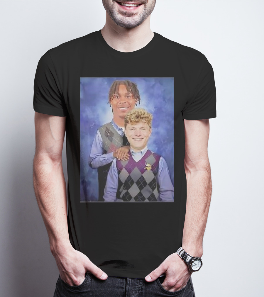 Step Brothers Justin Jefferson JJ McCarthy Minnesota Vikings T-Shirt