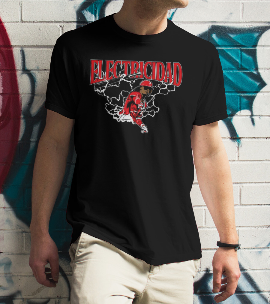 Electricidad Elly De La Cruz Cincinnati Reds T-Shirt