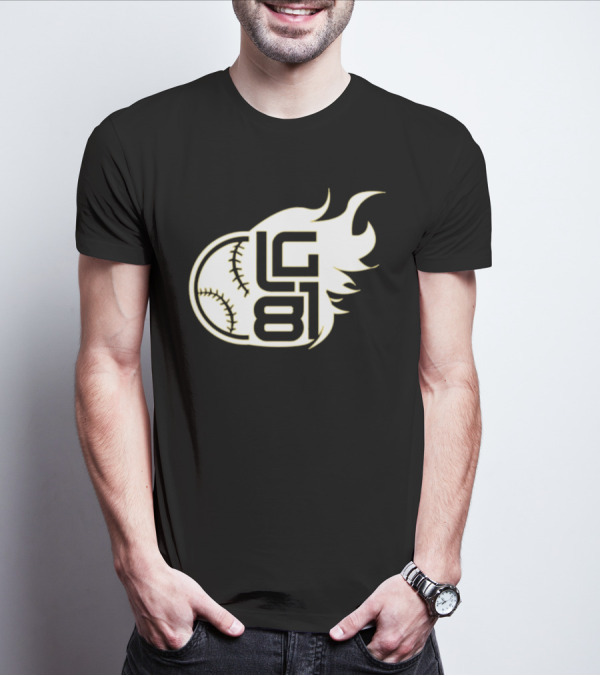 Jeff Passan Luis Gil LG 81 Baseball Flame T-Shirt