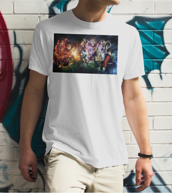 Demon Slayer Kimetsu No Yaiba Epic Hashira Training Battle Scene T-Shirt