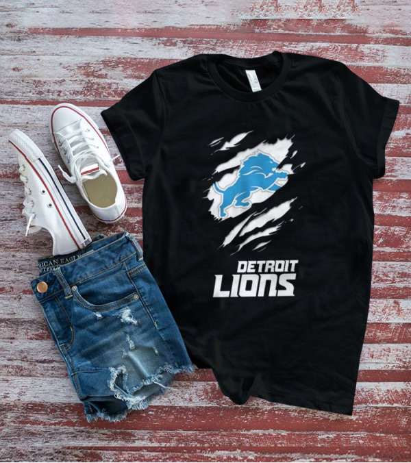 Detroit Lions Coach Dan Campbell 2024 Ripped Claw Mark T-Shirt