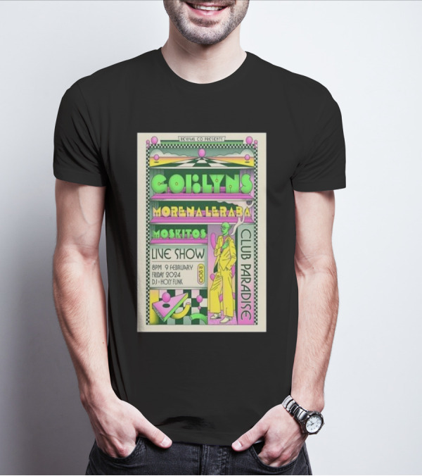 Revival Co Presents Goblyns Morena Leraba Moskitos Live Show Club Paradise February 9 2024 Cape Town DJ Hot Funk T-Shirt