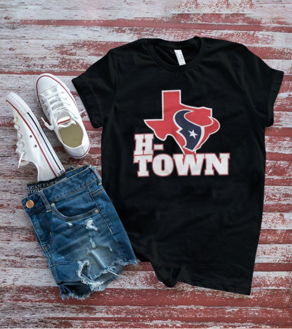 Houston Texans H-Town Texas Outline T-Shirt