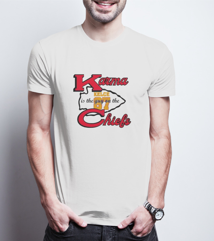 Karma Kelce 87 Is The Guy On The Chiefs T-Shirt