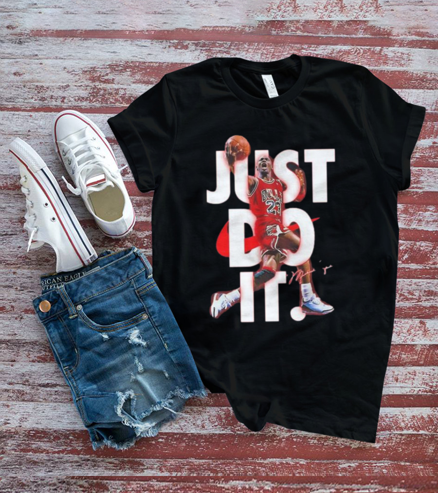Michael Jordan Just Do It Bulls 23 Signature T-Shirt