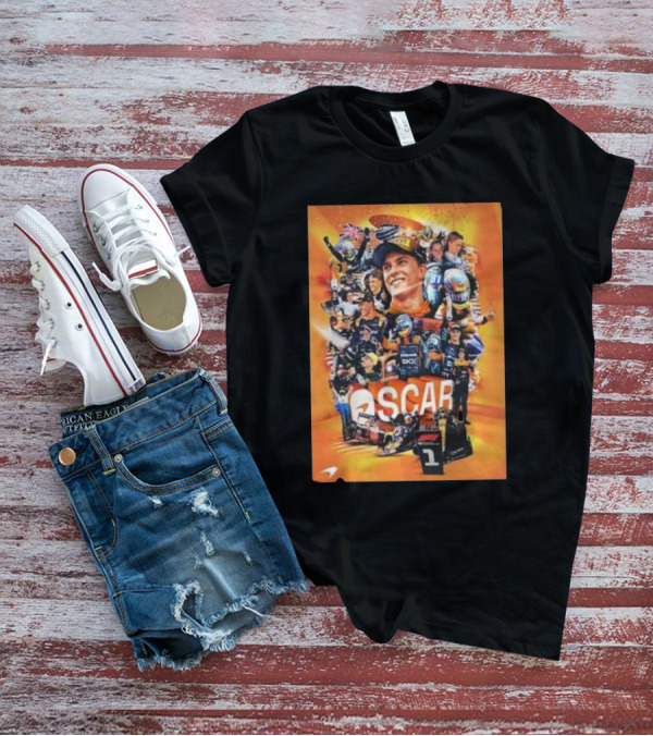 New Year 2024 F1 Oscar Piastri McLaren Season 2 Racing Montage T-Shirt