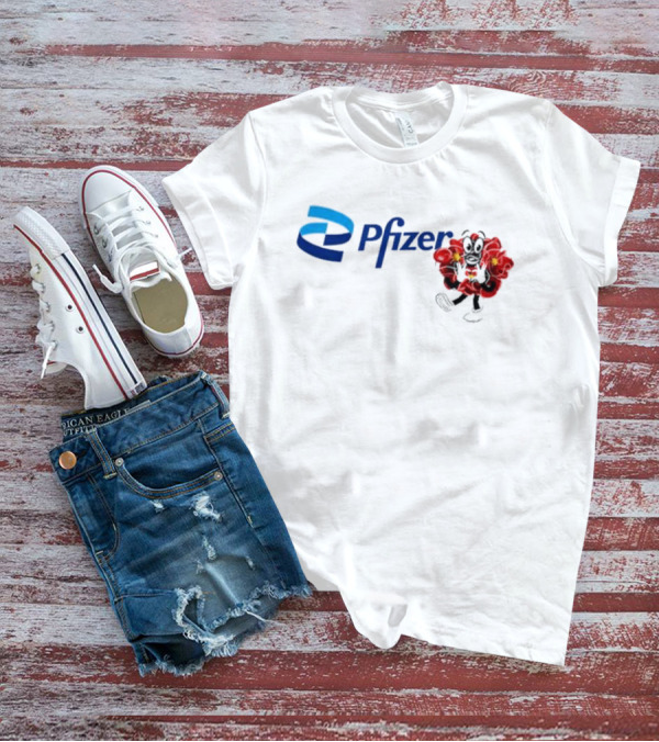 Pfizer New Mascot Clotty With Bear Character And Energy Burst T-Shirt