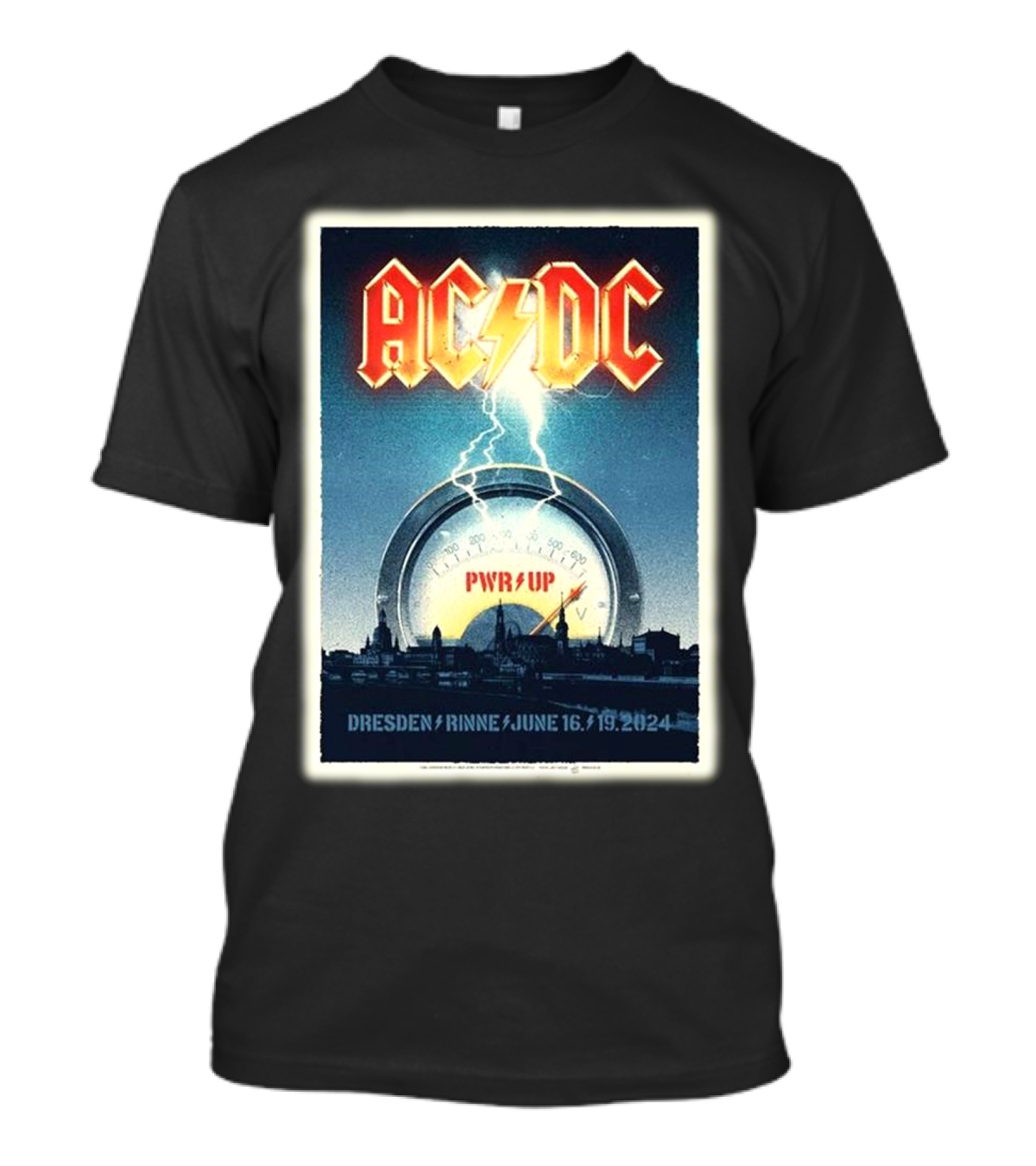 AC DC PWR Up Tour Dresden Rinne June 16 19 2024 Concert Gig T-Shirt