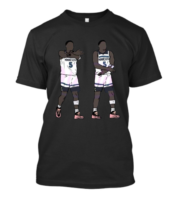 Minnesota Number 5 Chop Celebration Basketball Player Action T-Shirt