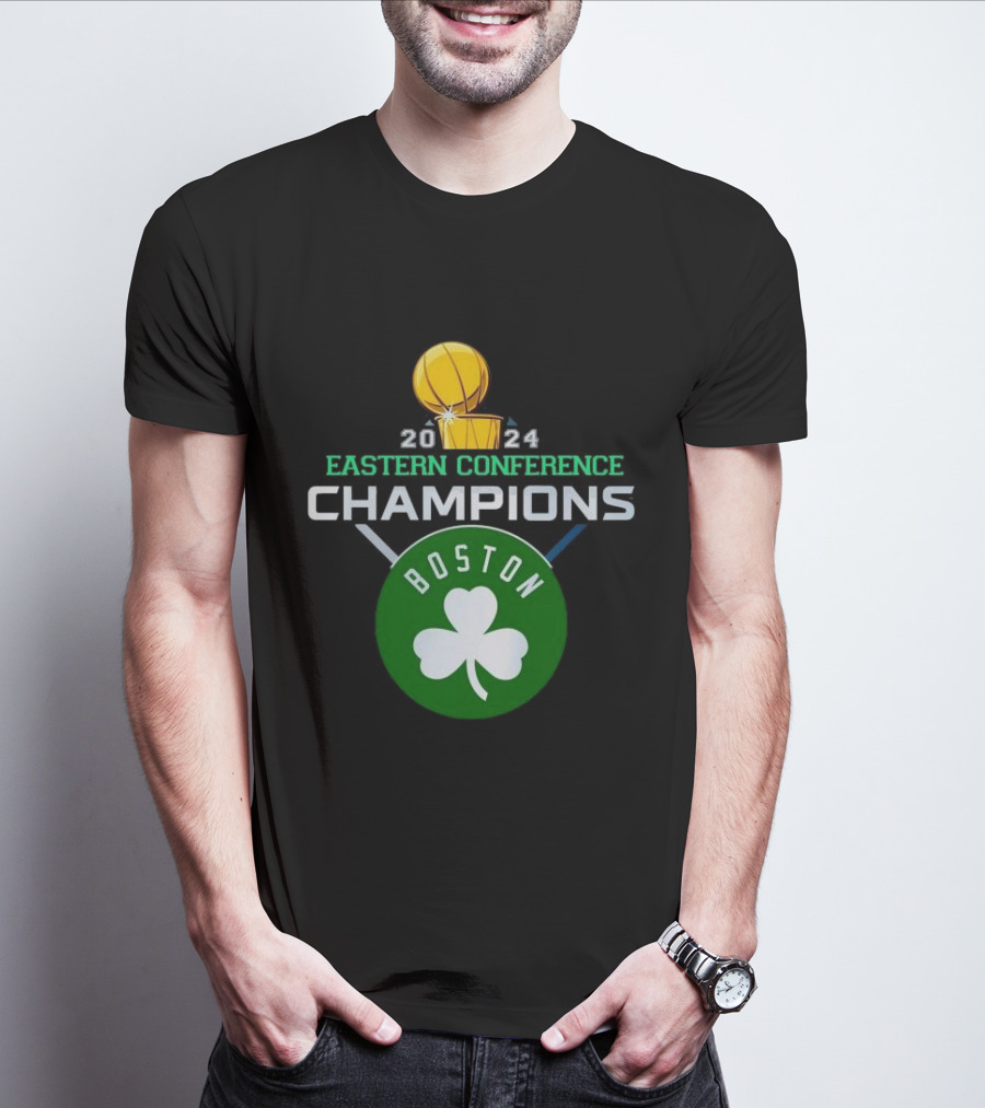 Boston Celtics 2024 Eastern Conference Champions Basketball T-Shirt