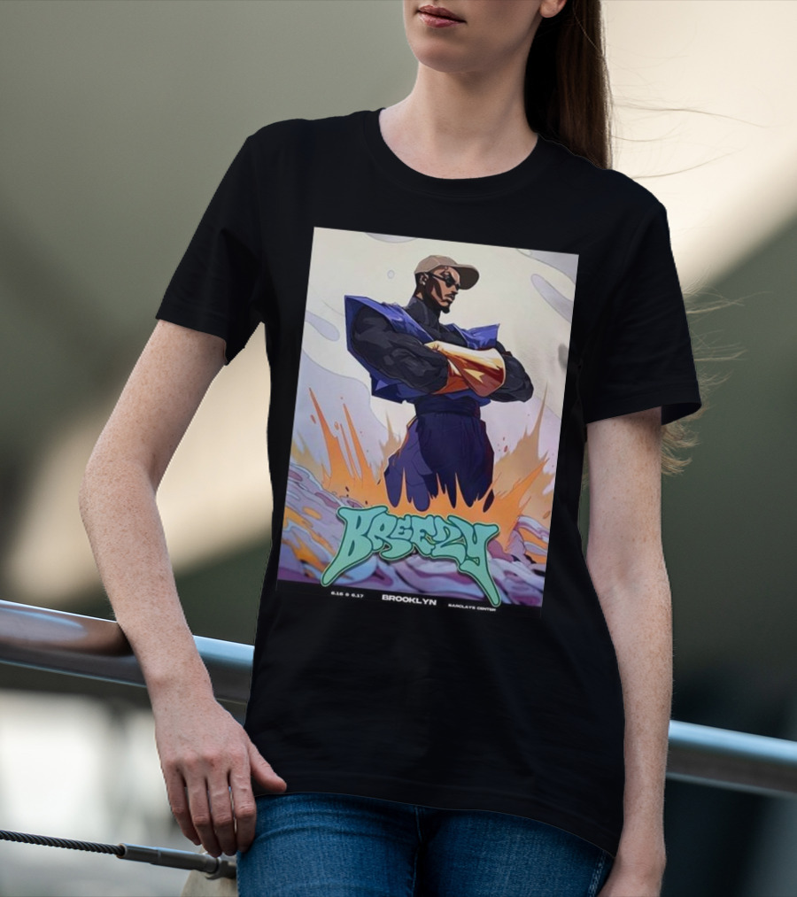 Breezy Brooklyn 16th 17th June 2024 Barclays Center T-Shirt