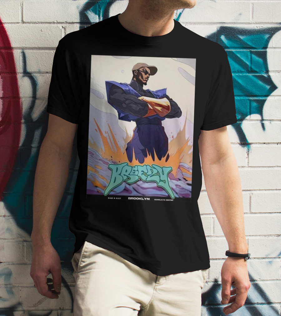 Breezy Brooklyn 16th 17th June 2024 Barclays Center T-Shirt