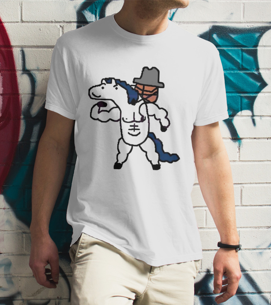 Dallas Mavericks Basketball Meme 2024 Cowpoke Horseman T-Shirt