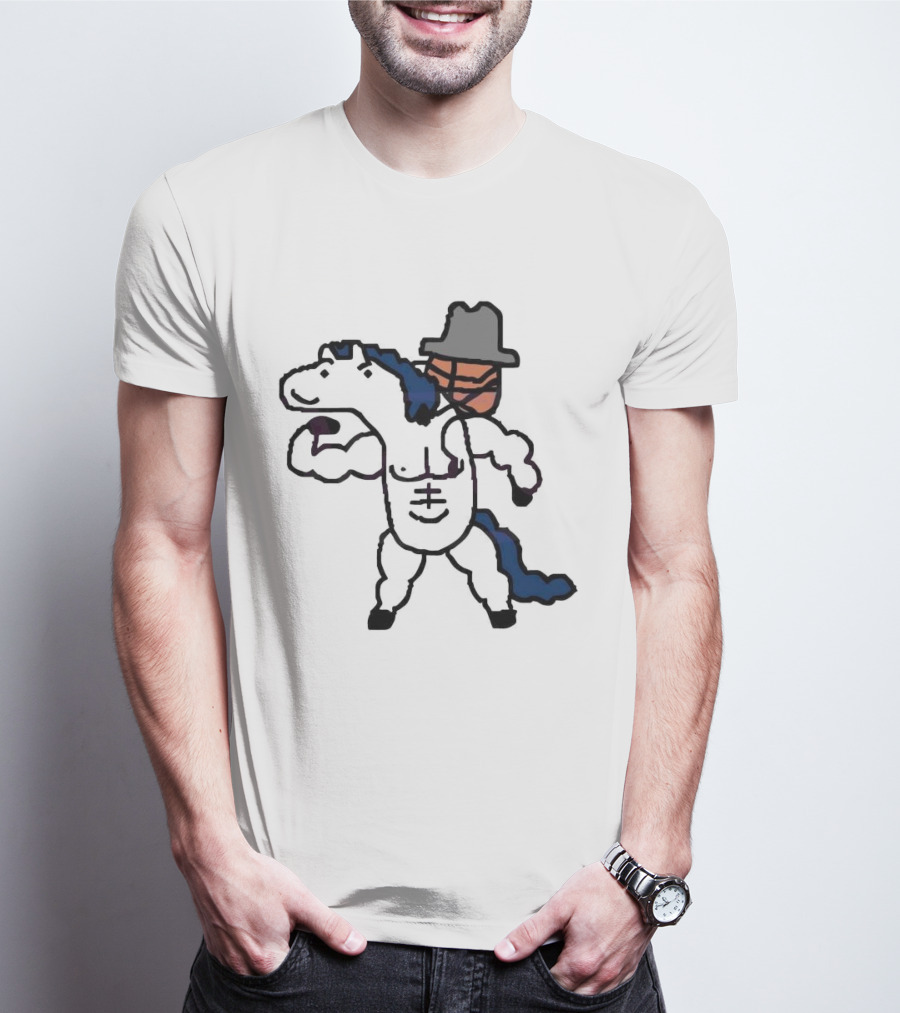 Dallas Mavericks Basketball Meme 2024 Cowpoke Horseman T-Shirt