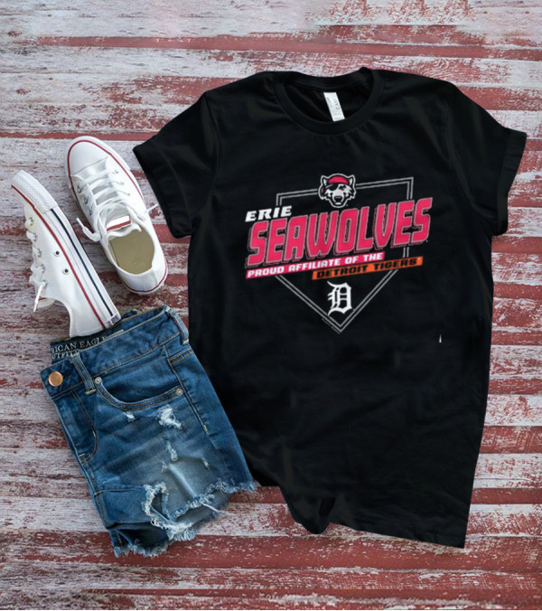 Erie Seawolves Proud Affiliate Of The Detroit Tigers Baseball T-Shirt
