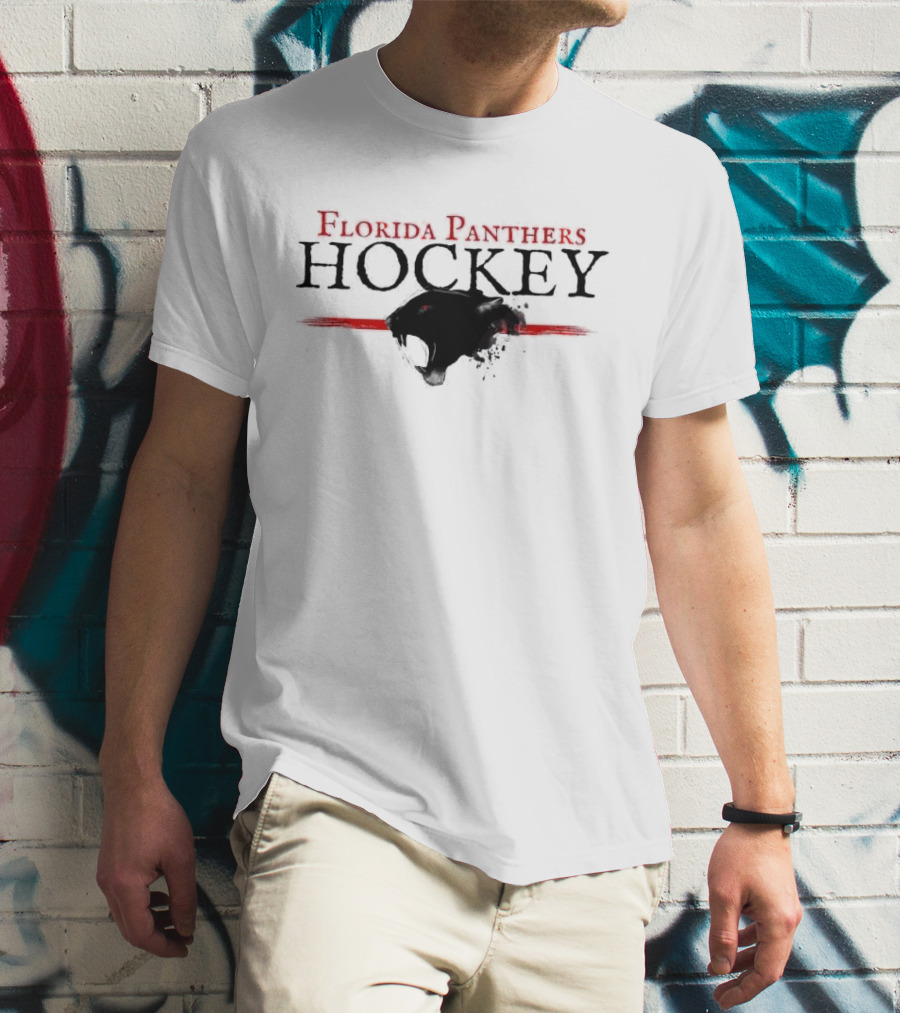 Florida Panthers Hockey Vintage Retro Style Panther Head T-Shirt