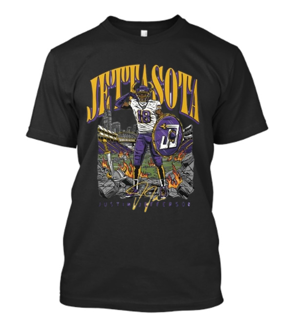 Justin Jefferson Jettasota Football Signature 18 T-Shirt