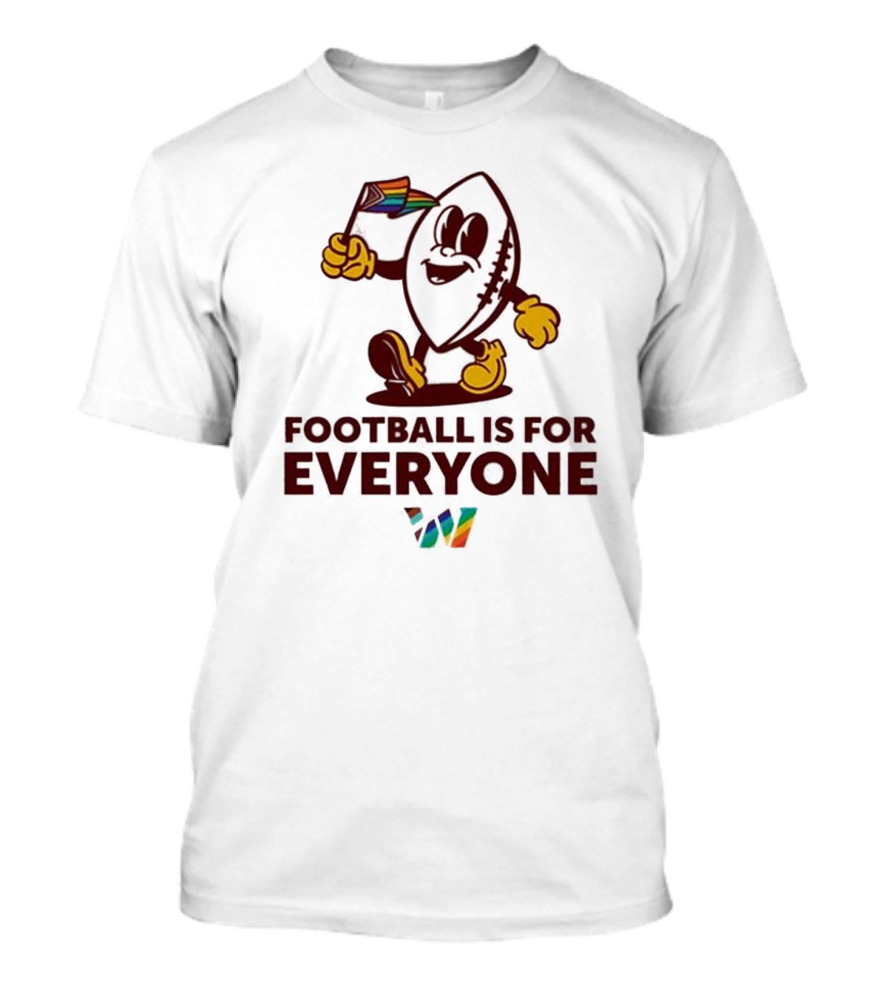 Washington Football Is For Everyone Pride 2024 Rainbow Flag T-Shirt
