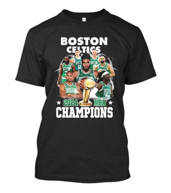 Boston Celtics 2024 NBA Champions 18 Times Team Victory T-Shirt