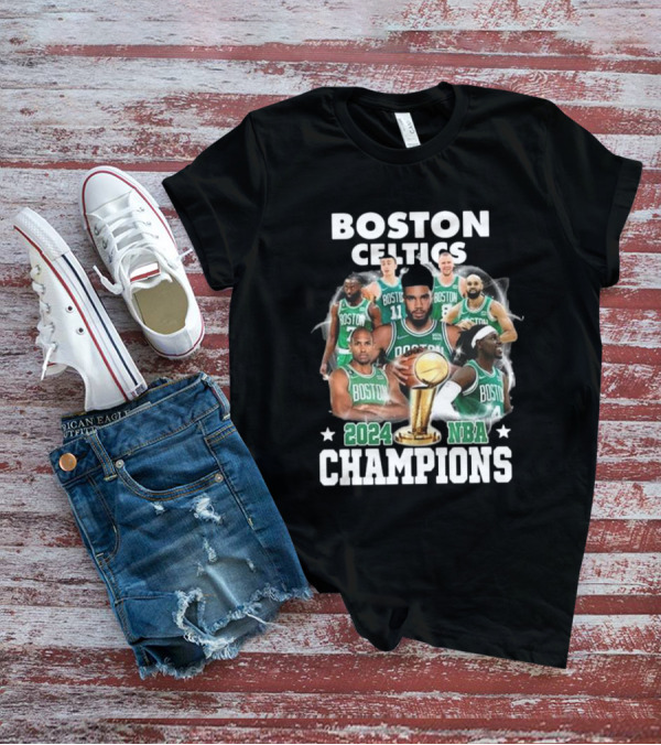 Boston Celtics 2024 NBA Champions 18 Times Team Victory T-Shirt